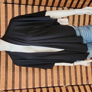 NWT! Robbie Bee assymetrical lapel waist jacket